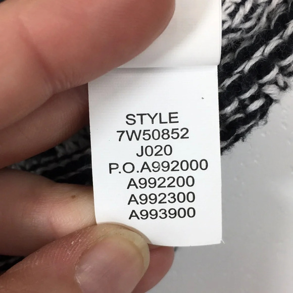Lucky Brand Black White Jacquard Knit Sweater - Picture 12 of 12